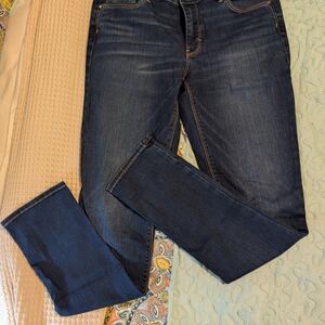 White House Black Market Blue Straight Leg Jeans